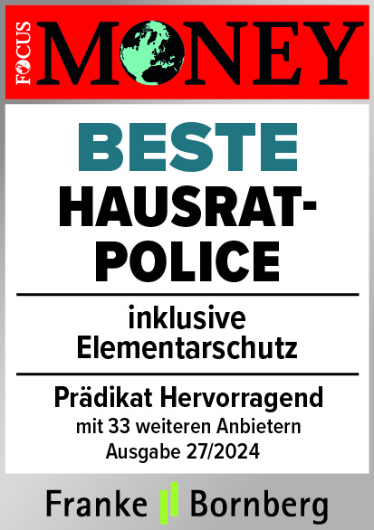 GVO Versicherung -  Focus Money Beste Hausrat Police inkl. Elementarschutz